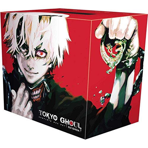 Red box set featuring anime character Ken Kaneki from Tokyo Ghoul.