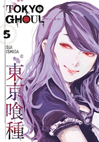 Tokyo Ghoul Volume 5 manga cover featuring a woman with long purple hair.