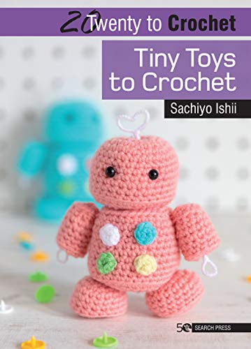 Book cover featuring crocheted toys: a pink monster and blue cactus.