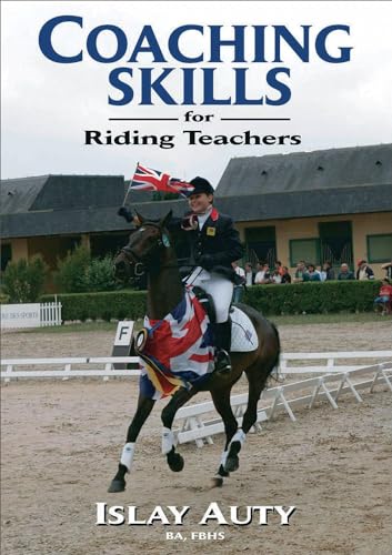 Book cover: "Coaching Skills for Riding Teachers" with equestrian image.