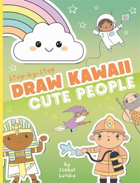 Book cover: "Draw Kawaii: Cute People" with illustrated characters.