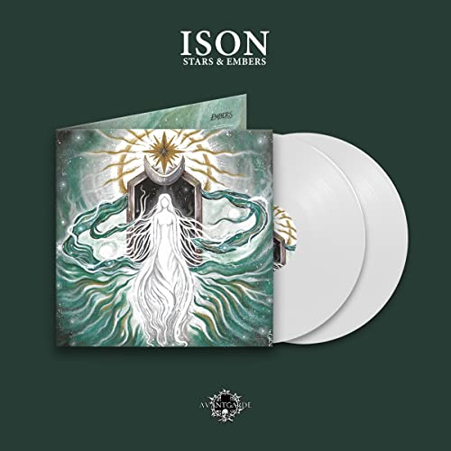 Vinyl record for Ison’s “Stars & Embers” with illustrated cover art.