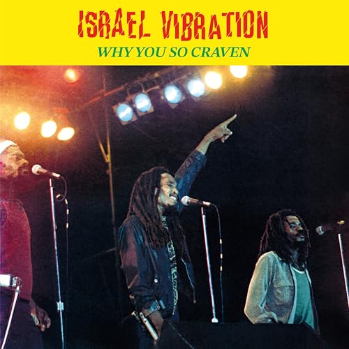 Israel Vibration album cover featuring three musicians on stage.
