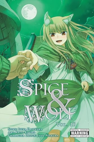 Spice and Wolf volume 10 manga cover with a wolf-eared girl.