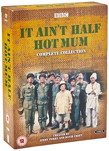 DVD cover for “It Ain’t Half Hot Mum” featuring soldiers in uniform.