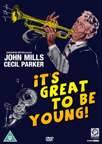 DVD cover for "It's Great To Be Young" featuring a man playing trumpet.