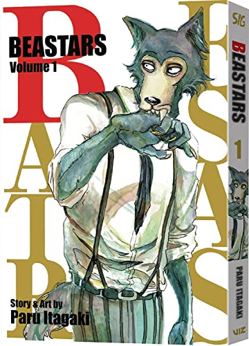 Beastars Volume 1 manga cover featuring a wolf character in a suit.