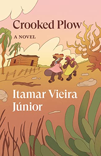 Book cover illustration of two women walking through a rural landscape near a cabin.