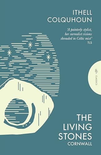 Book cover with teal background, white text, and a stylized illustration of a stone.