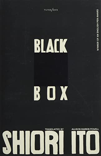 Black book cover with white text reading "BLACK BOX" and author's name.