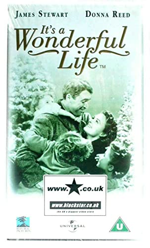 DVD cover for "It's a Wonderful Life" featuring James Stewart and Donna Reed.