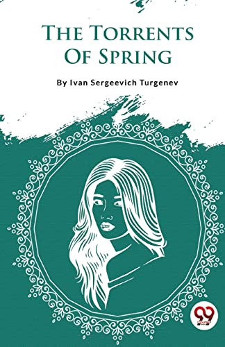 Book cover: “The Torrents Of Spring” with a portrait in an ornate frame.