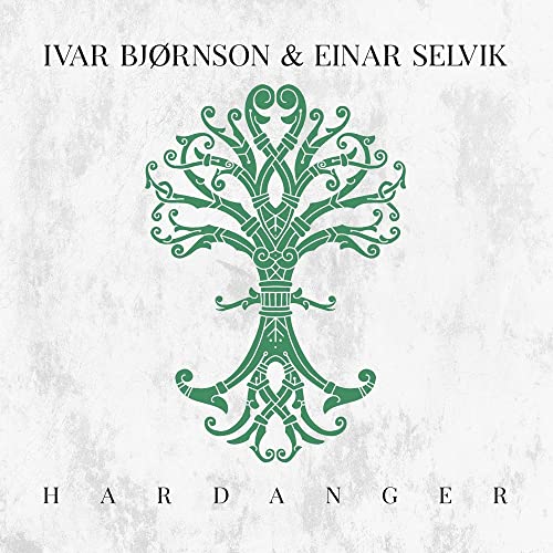 Album cover for "Hardanger" by Ivar Bjørnson & Einar Selvik, featuring a green tree.