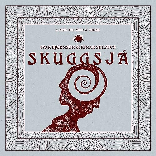 Album cover: red spiral-headed profile within a patterned border.