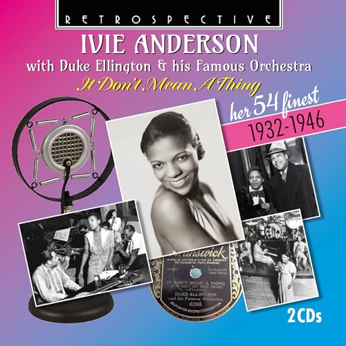 CD cover for Ivie Anderson and Duke Ellington's Retrospective album.