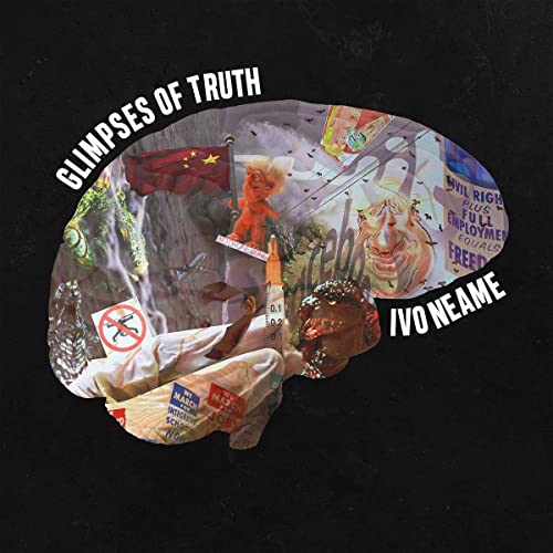 CD cover for Ivo Neame’s “Glimpses Of Truth” with collage imagery.