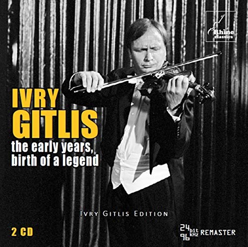 Ivry Gitlis playing violin, album cover for "The Early Years.