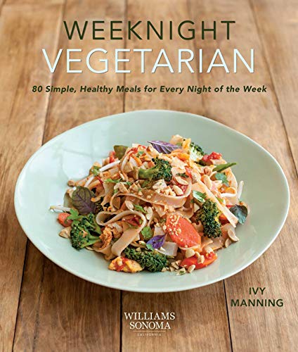Cookbook cover featuring a bowl of colorful vegetarian noodles and vegetables.