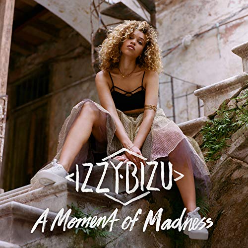 Izzy Bizu album cover featuring the artist sitting on stone steps.