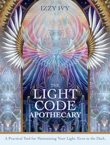 Book cover featuring a luminous, winged figure within an ornate, arched frame.