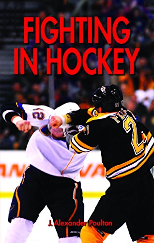Book cover depicting two hockey players engaged in a physical fight.