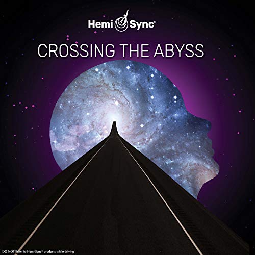 A road leads toward a silhouette of a human head filled with a galaxy.