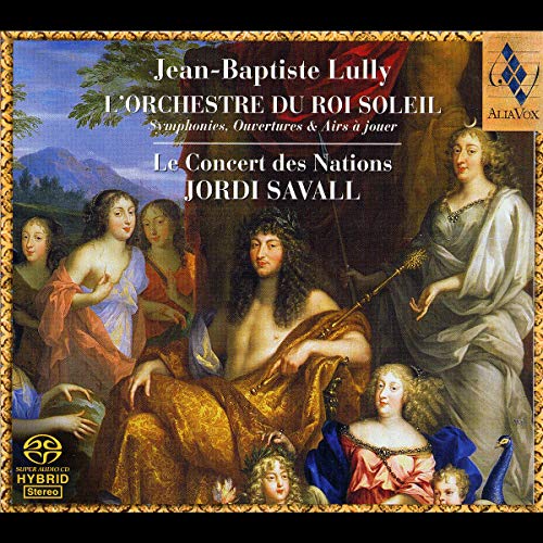 CD cover featuring a classical painting of King Louis XIV surrounded by court figures.