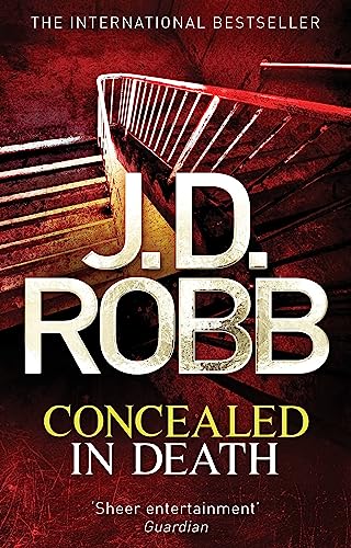 Book cover for "Concealed in Death" by J.D. Robb, featuring stairs.