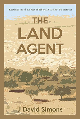 Book cover: "The Land Agent" with a landscape illustration and author name.