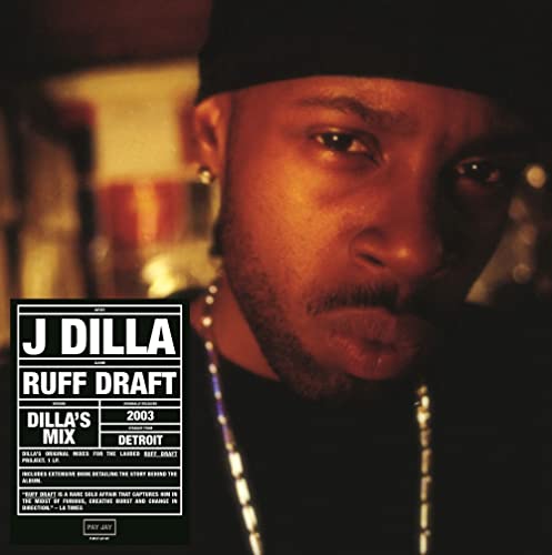 J Dilla album cover featuring a portrait and text details.