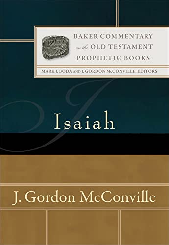 Book cover for "Isaiah" with a gold seal image and dark teal background.