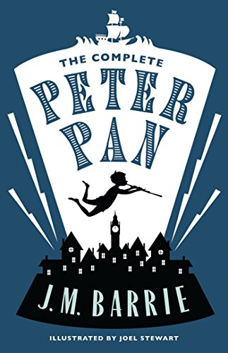 Book cover: “The Complete Peter Pan” with silhouette of flying boy.