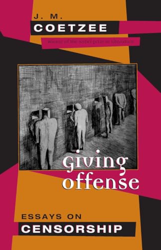 Book cover: “Giving Offense” by J.M. Coetzee, with figures in a wall.