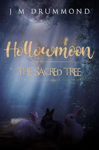 Book cover: dark forest scene with rabbits and glowing title text.