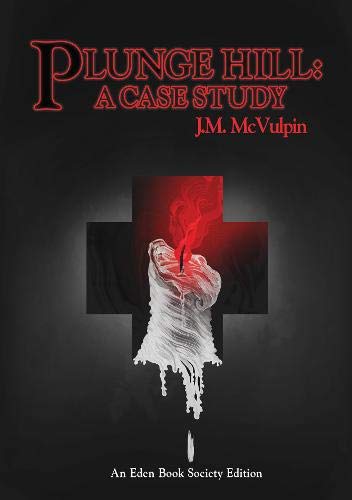Book cover: "Plunge Hill" with a melting candle and red cross.