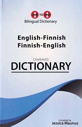 Cover of an English-Finnish and Finnish-English combined dictionary.