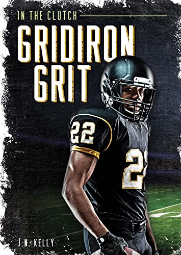 Book cover: football player in uniform, helmet, dark and gritty style.