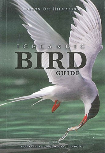 Icelandic Bird Guide cover with an Arctic Tern in flight.