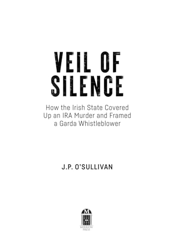Book cover: "Veil of Silence" by J.P. O’Sullivan, black text on white.