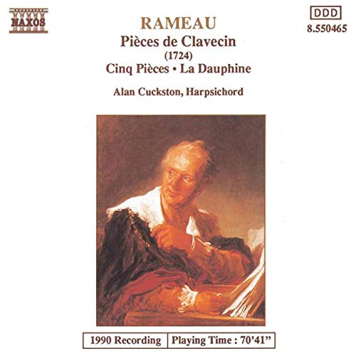 CD cover for Rameau’s Pieces de Clavecin featuring a portrait of a man.