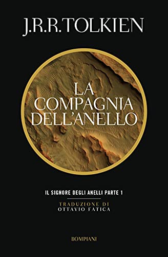 Book cover: "La Compagnia dell'Anello," part one of "The Lord of the Rings.