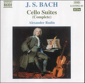 CD cover for J.S. Bach’s Cello Suites performed by Alexander Rudin.