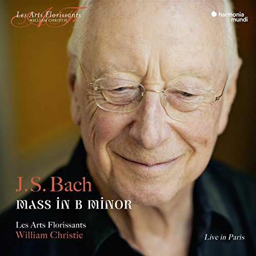 CD cover featuring portrait of William Christie, conductor, with text "J.S. Bach.