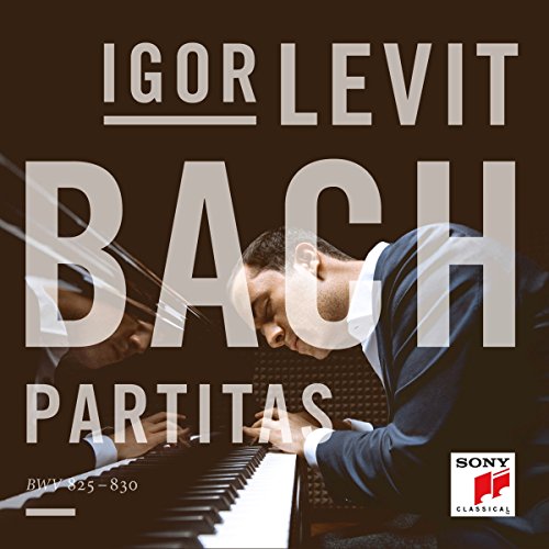 CD cover featuring pianist Igor Levit performing Bach’s Partitas.