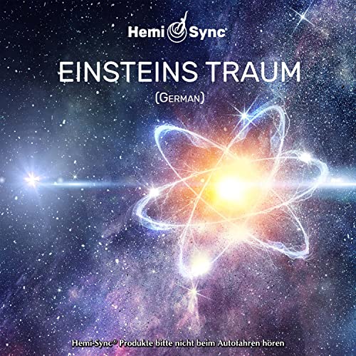 CD cover with atomic model against a starry, colorful nebula background.