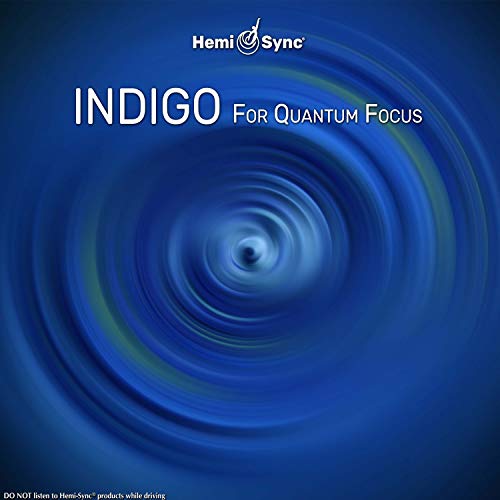 CD cover with swirling blue and green abstract design, text "Indigo".