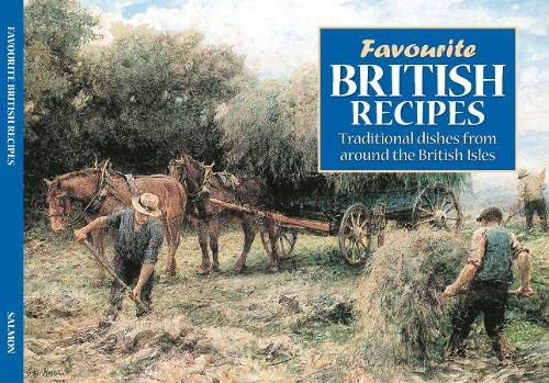 Cookbook cover depicting a rural British scene with horses and farmworkers.