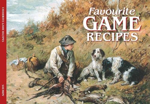 Painting of a hunter with two dogs and game birds in a rural landscape.