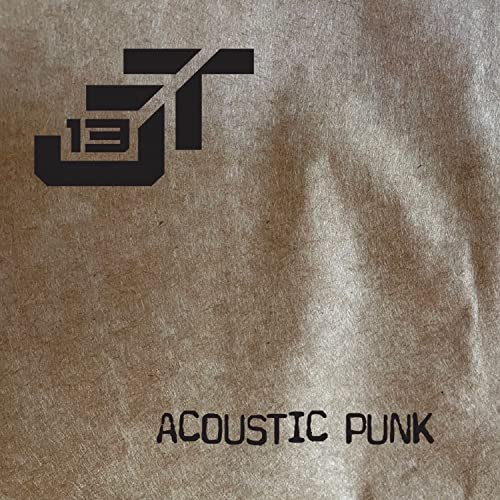CD cover with a large black “J13” logo on a brown textured background.