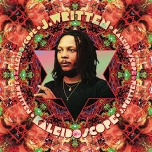 CD cover for J. Written’s “Kaleidoscope” featuring a portrait and colorful design.